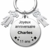 Le Porte-Clef "Joyeux Anniversaire XXX 11 Ans" - Prénom A Personnaliser