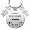 Le Porte-Clef "Joyeux Anniversaire XXX 13 Ans" - Prénom A Personnaliser