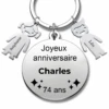 Le Porte-Clef "Joyeux Anniversaire XXX 74 Ans" - Prénom A Personnaliser 1 Le Porte-Clef "Joyeux Anniversaire XXX 74 Ans" - Prénom A Personnaliser -Lesbijoux De Marilou 73 8534b908 9813 49a6 abb5 620a410849f3