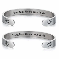 Bracelet Marraine Filleule Gravé Pour 2