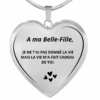 Collier Coeur A Ma Belle Fille Gravé -Lesbijoux De Marilou Collier Coeur A ma Belle Fille Grave bijou