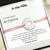 La Gourmette "A Ma Fille" + La Carte "A Ma Fille" 1 La Gourmette "A Ma Fille" + La Carte "A Ma Fille" -Lesbijoux De Marilou La Gourmette A ma Fille la carte A ma fille