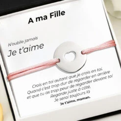 La Gourmette "A Ma Fille" + La Carte "A Ma Fille"