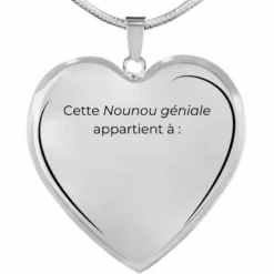 Le Collier Cœur "la Meilleure Des Nounous"