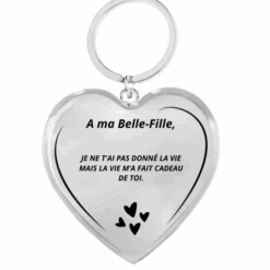 Le Porte-Clef Coeur "A Ma Belle-Fille"