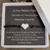 Le Bracelet Coeur + La Carte "A Ma Petite-fille" 1 Le Bracelet Coeur + La Carte "A Ma Petite-fille" -Lesbijoux De Marilou Le bracelet Coeur la carte A ma petite fille