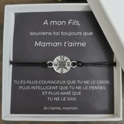 Le Bracelet Contre Vents Et Marées "A Mon Fils"