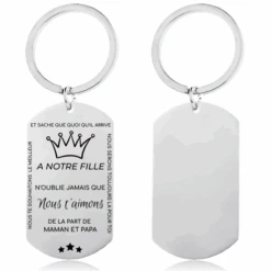 Le Porte-clef "A Ma Fille" 8 Le Porte-clef "A Ma Fille" -Lesbijoux De Marilou Le porte clef A Notre Fille