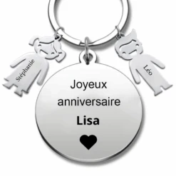 Le Porte-Clef Personnalisé Joyeux Anniversaire - Prénom A Personnaliser