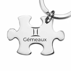Puzzle Astrologie : Porte Clé Puzzle Signe Astrologique -Lesbijoux De Marilou Porte cle Puzzle Gemeaux signe astrologique