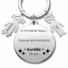 Porte-clé Personnalisé Joyeux Anniversaire Belle Sœur - A Personnaliser (Prénom/Age) -Lesbijoux De Marilou Porte cle personnalise Joyeux Anniversaire Belle Soeur gravure