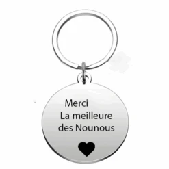 Porte Clé Merci Nounou - A Personnaliser
