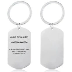 Porte Clé Personnalisé A Ma Belle Fille Gravé
