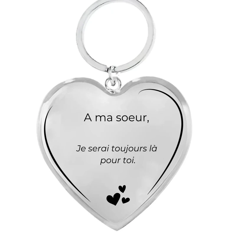 Porte Clef Cœur Sœur A Personnaliser 3 Porte Clef Cœur Sœur A Personnaliser