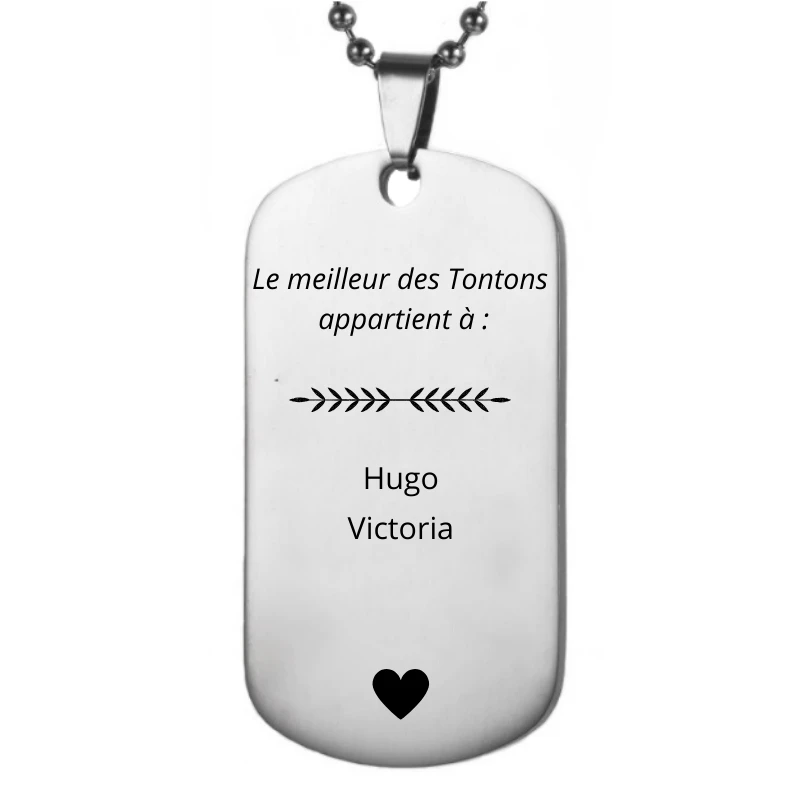 Collier Tonton "A Mon Tonton" 4 Collier Tonton "A Mon Tonton" – Image 2